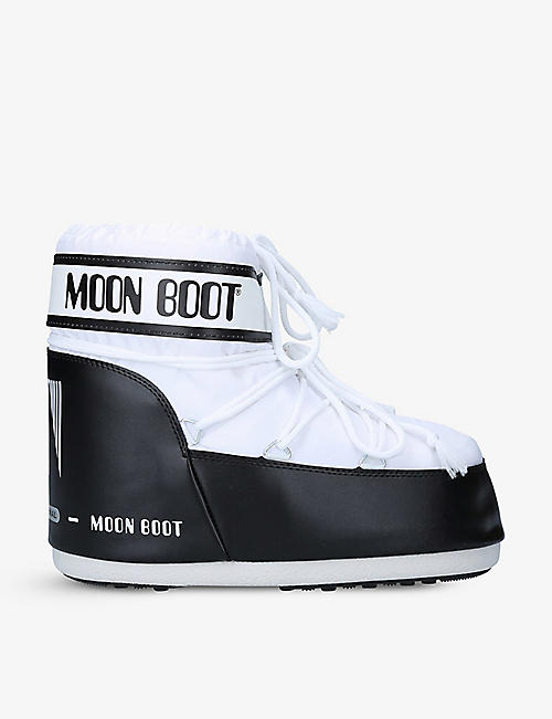 MOON BOOT: Icon Low 2 lace-up nylon snow boots