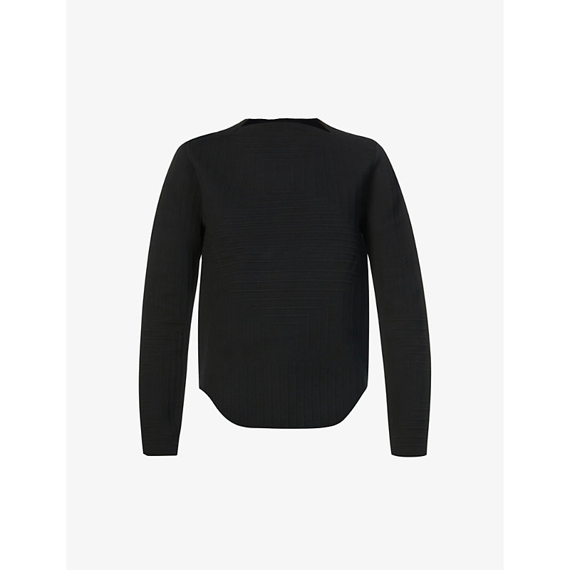 Nicomede .kepler Relaxed-fit Organic-cotton Jumper In Black