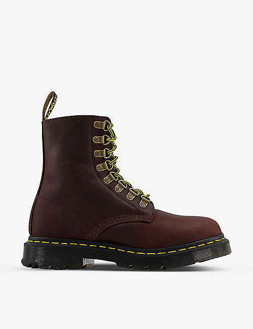 DR. MARTENS: 1460 Pascal Snowplow 8-eyelet leather boots