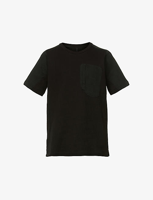 BYBORRE: Short-sleeved crewneck cotton-jersey T-shirt