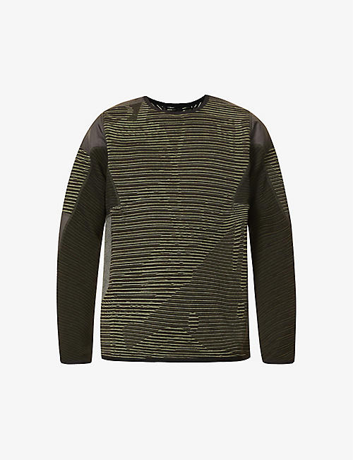 BYBORRE: Weightmap striped cotton-blend sweatshirt