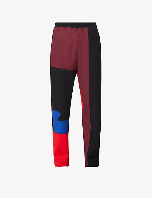 BETHANY WILLIAMS: Smiley patchwork regular-fit woven jogging bottoms