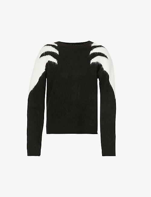 RTA: Esme graphic-print alpaca-blend jumper
