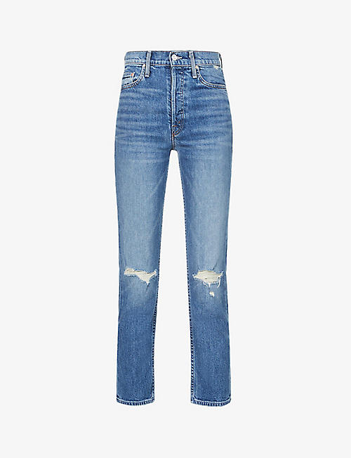 MOTHER: Tomcat straight mid-rise jeans