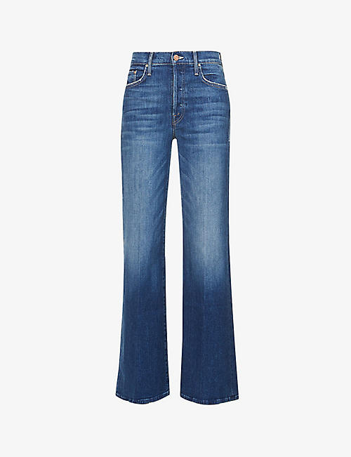 MOTHER: The Tomcat wide-leg mid-rise stretch-denim jeans