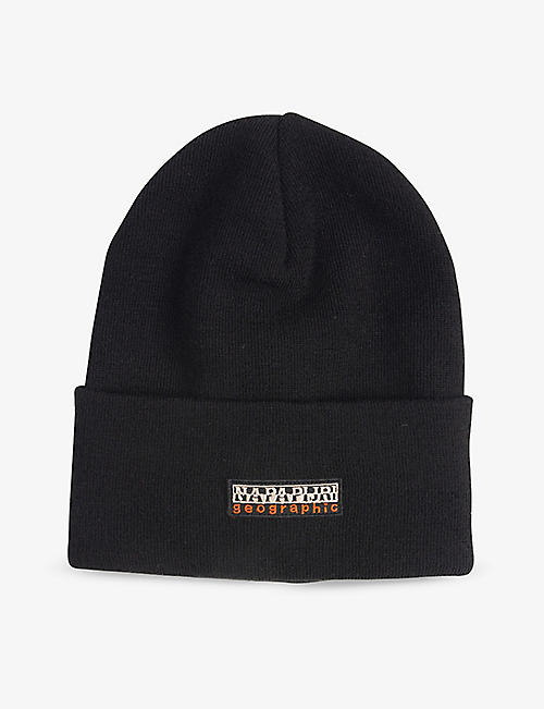 NAPAPIJRI: NAPAPIJRI x Patta brand-patch knitted beanie hat