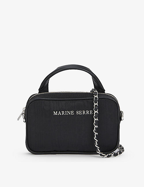 MARINE SERRE: Madame mini recycled polyester-blend cross-body bag