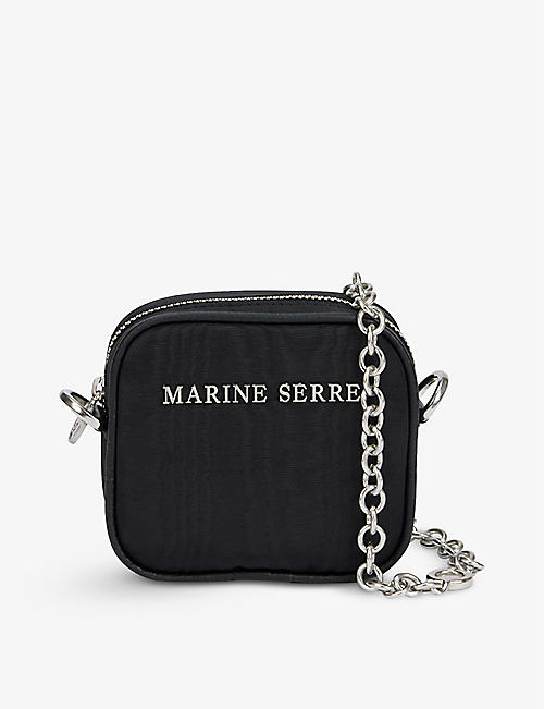 MARINE SERRE: Logo-embellished recycled polyester-blend clutch bag