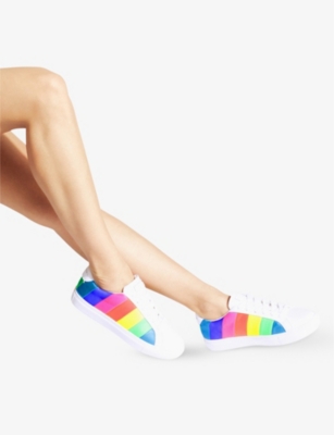 rainbow stripe trainers