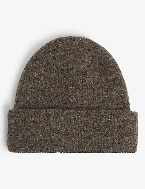 SAMSOE SAMSOE: Nor 7355 ribbed stretch wool-blend beanie hat
