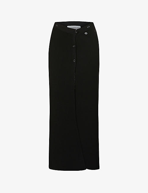 AYA MUSE: Augusta high-waist stretch-woven midi skirt