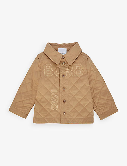 BURBERRY: Gulliver quilted cotton-twill jacket 9-18 months