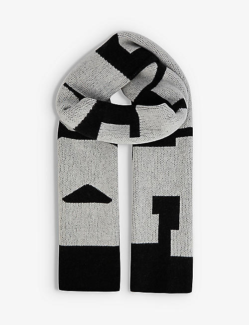 ROTATE SUNDAY: Teressa logo-print wool scarf