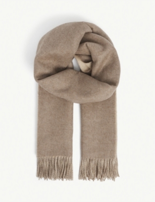 JOHNSTONS: Joe reversible cashmere scarf