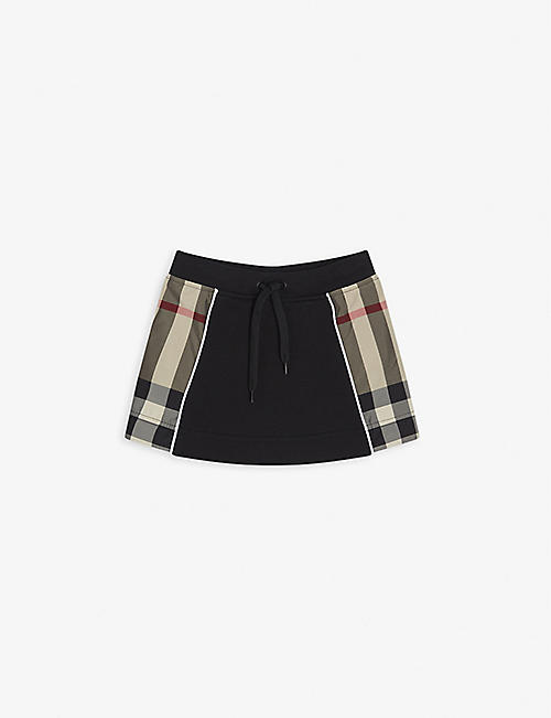 BURBERRY: Milly checked cotton skirt 6-24 months