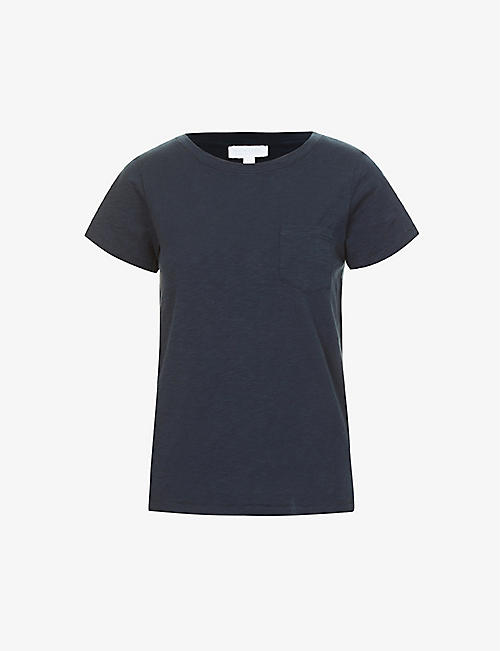 THE WHITE COMPANY: Round-neck organic-cotton T-shirt