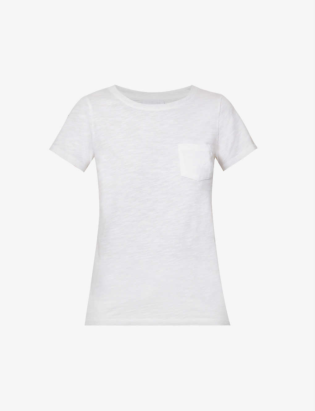 The White Company Round-neck Organic-cotton T-shirt In White