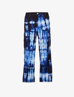 AGR - Tie-dye relaxed-fit shell trousers