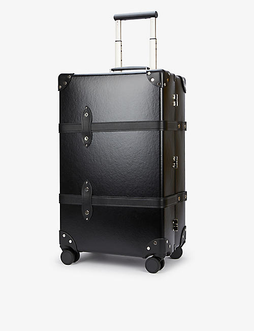 GLOBE-TROTTER: Check-in vulcanised fibreboard suitcase 75cm