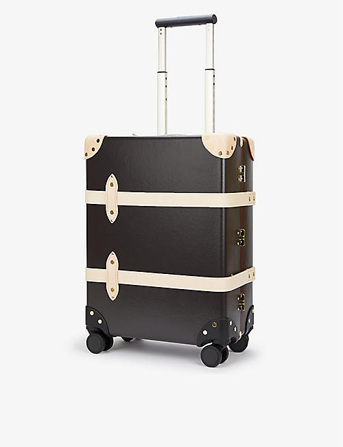 GLOBE-TROTTER: Centenary carry-on vulcanised-fibreboard travel suitcase 55cm