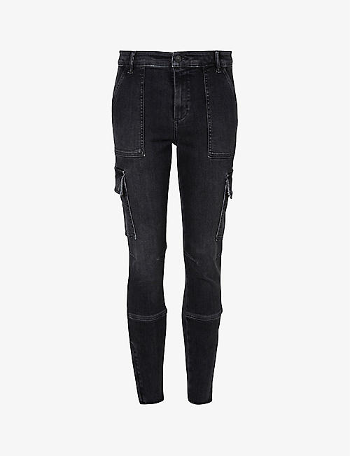ALLSAINTS: Duran cargo skinny-leg stretch-denim jeans