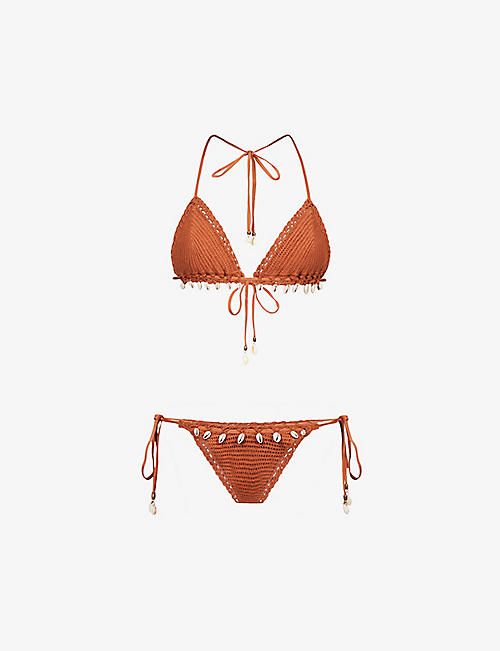 ZIMMERMANN: Andie organic-cotton bikini set