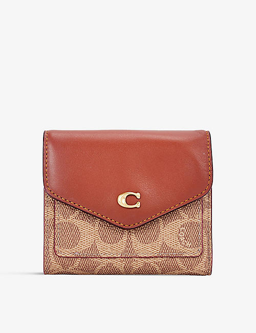 COACH: Wyn signature small leather wallet