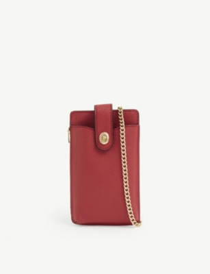 COACH Signature leather cross body phone bag Selfridges