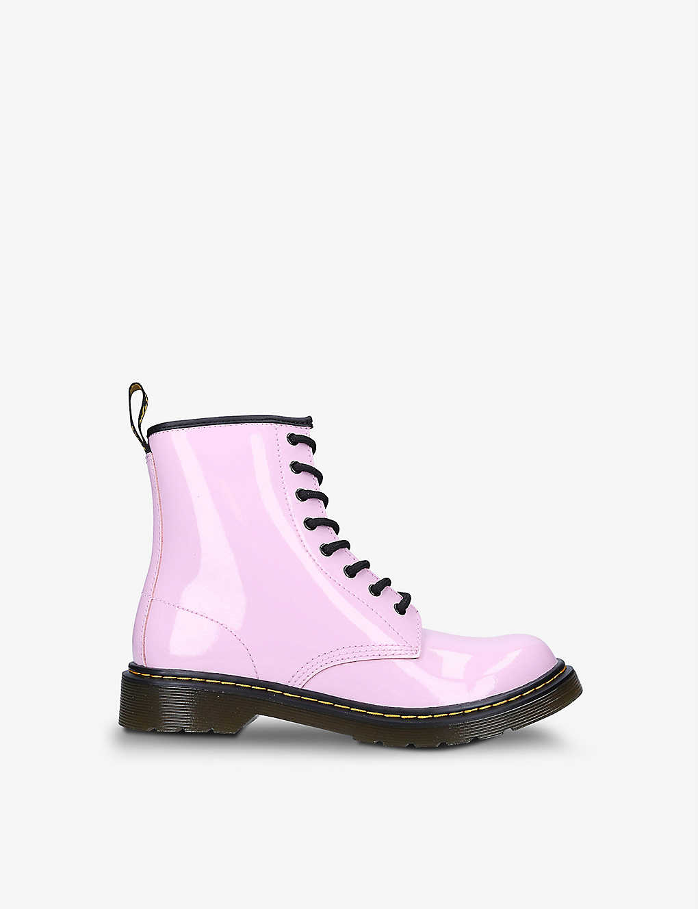 Shop Dr. Martens' Dr Martens Girls Pale Pink Kids 1460 8-eye Leather Boots 6 Months-3 Years