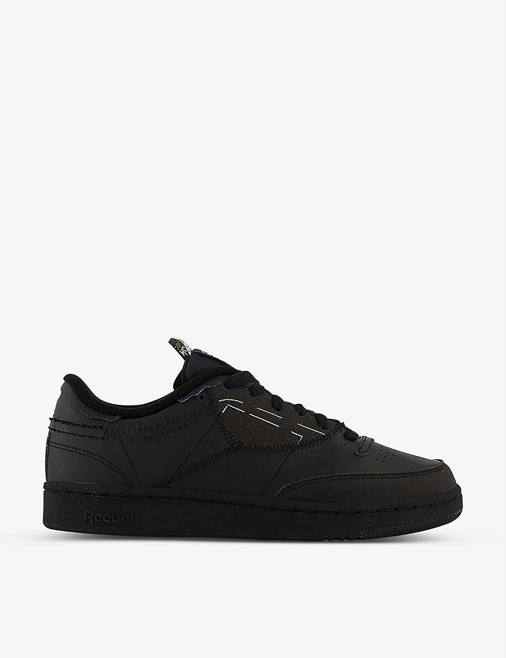 Adidas Statement Reebok X Maison Margiela Project 0 Club C Leather Low-top Trainers In Black