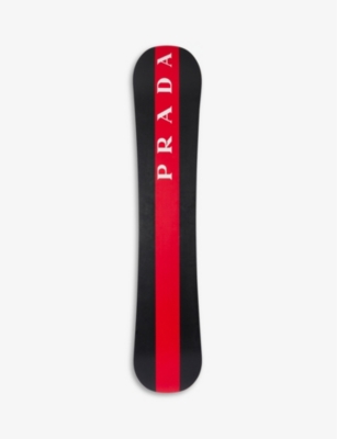 PRADA Linea Rossa logo print snowboard Selfridges