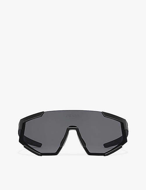 PRADA: Impavid brand-embellished recycled-nylon sunglasses