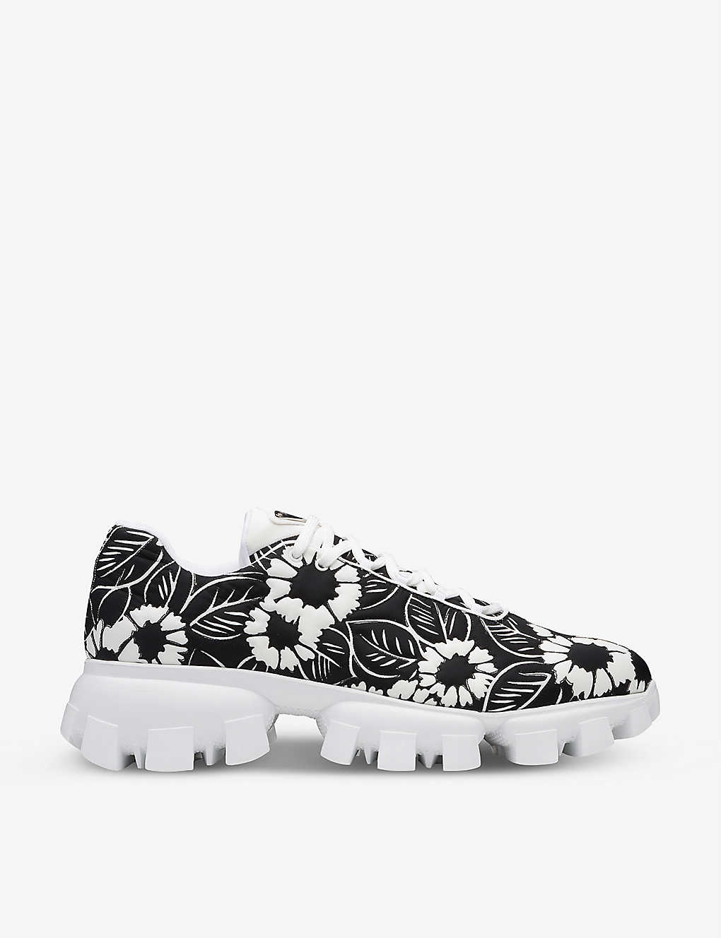 Floral-print recycled-nylon trainers(9405736)