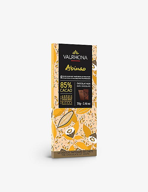VALRHONA：Abinao 85% 可可黑巧克力棒 70 克