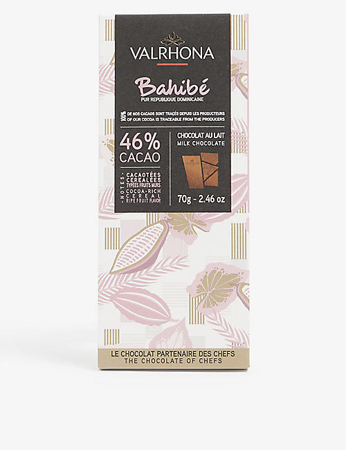 VALRHONA: Bahibé 46% milk chocolate bar 70g