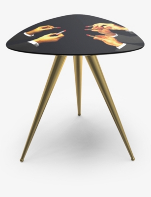 Seletti Wears Toiletpaper Lipsticks Wooden Side Table 48cm