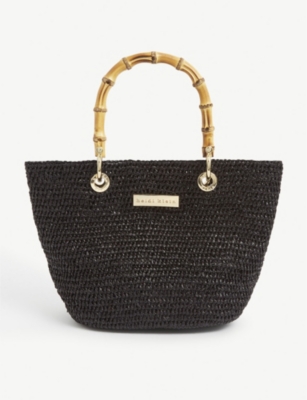 HEIDI KLEIN - Super Mini Bamboo raffia bucket bag | Selfridges.com