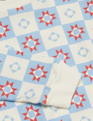 Sleepy Doe Classic Long-sleeve Organic-cotton Pyjama Set 1-9 Y In Patchwork
