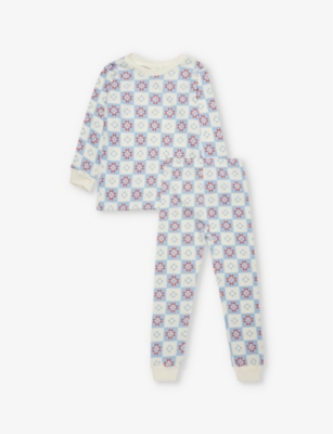 Sleepy Doe Classic Long-sleeve Organic-cotton Pyjama Set 1-9 Y In Patchwork