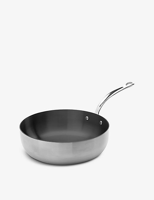 SAMUEL GROVES: Non-stick three-layer stainless steel frying pan 39.5cm