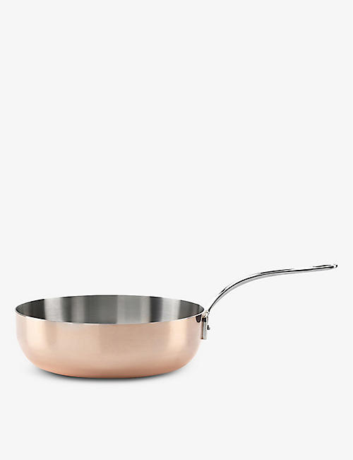 SAMUEL GROVES: Copper Induction copper and stainless-steel Chef's pan 26cm