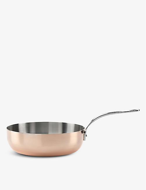 SAMUEL GROVES: Copper Induction copper and stainless-steel saute pan 26cm