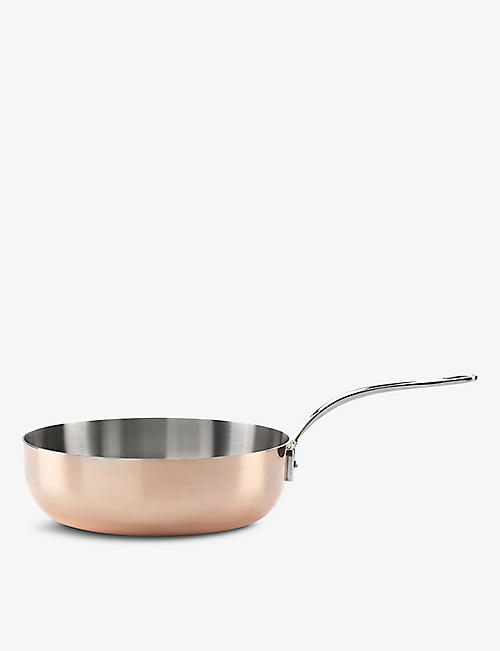 SAMUEL GROVES: Copper Induction copper and stainless-steel saute pan 16cm