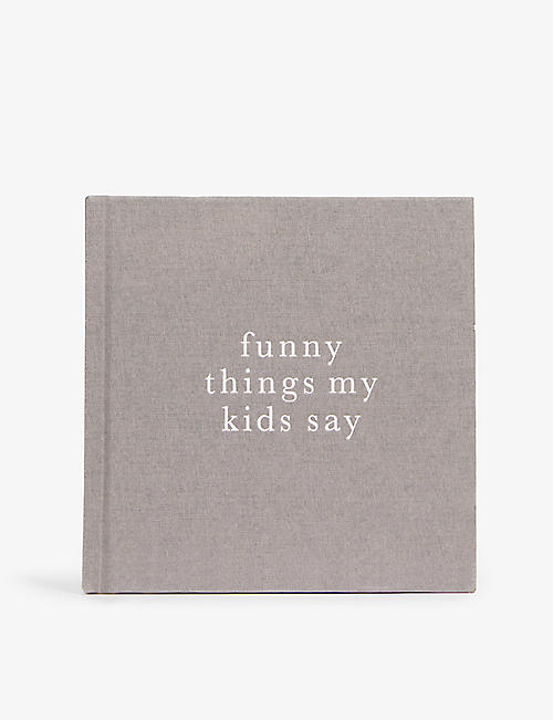 WRITE TO ME: Funny Things My Kids Say linen journal 16.5cm x 16.5cm