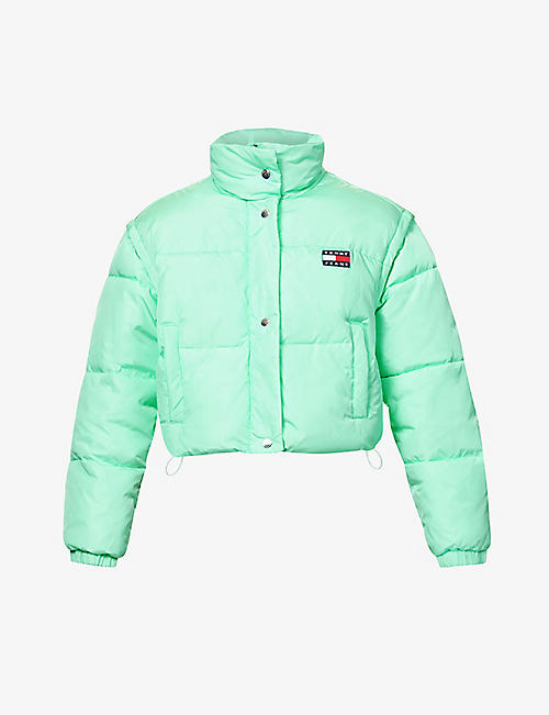TOMMY JEANS: Cropped padded shell jacket