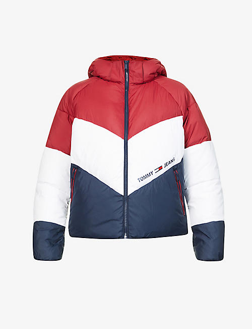 TOMMY JEANS: Essential Down chevron shell jacket