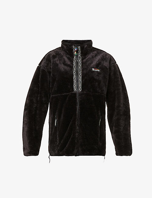 MANASTASH: Bigfoot high-neck graphic-pattern fleece jacket