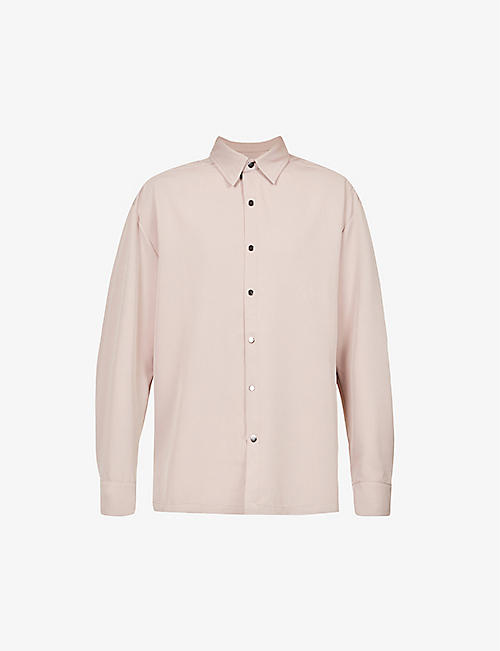 COLD LAUNDRY: Earth oversized stretch-woven shirt