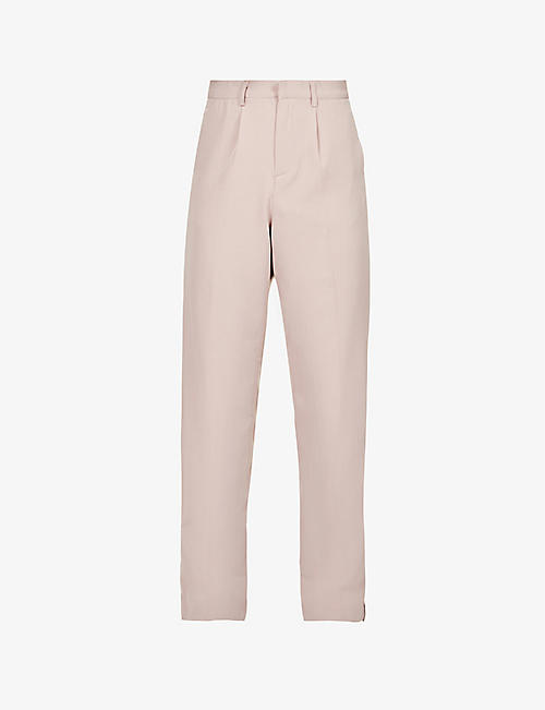 COLD LAUNDRY: Earth relaxed-fit straight-leg stretch-woven trousers