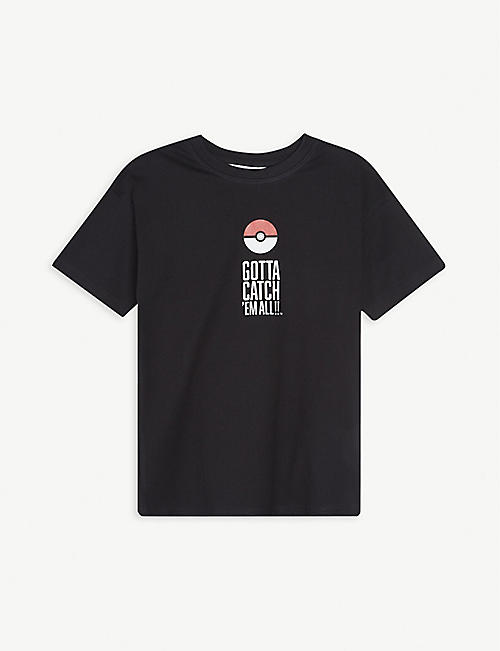 FABRIC FLAVOURS: Gotta Catch 'Em All graphic cotton T-shirt 3-10 years